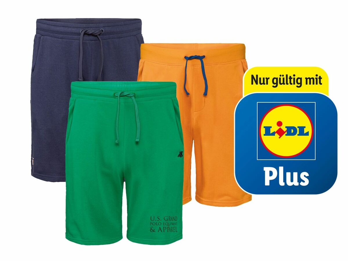 Bild 1 von LIVERGY x U.S. Grand Polo Herren Sweatshorts, 
         Stück
