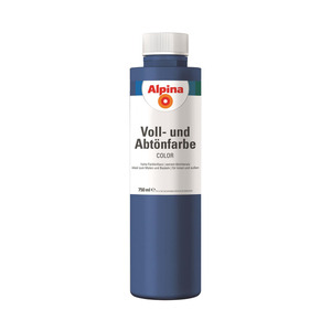Alpina Color Voll- und Abtönfarbe 'Mystery Blue' seidenmatt 750 ml