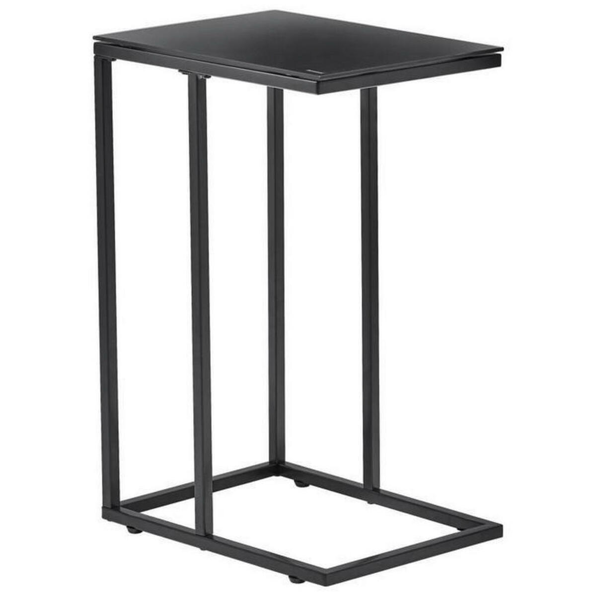 Bild 1 von Carryhome Beistelltisch rechteckig schwarz , Joko , Metall, Glas , 30x60x40 cm , pulverbeschichtet,rückseitig lackiert , 002540003202
