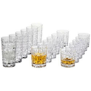 Nachtmann Gläserset 18-teilig , 103000 Bossa Nova , Glas , 37.3x30.1x28.2 cm , klar , 0045460300
