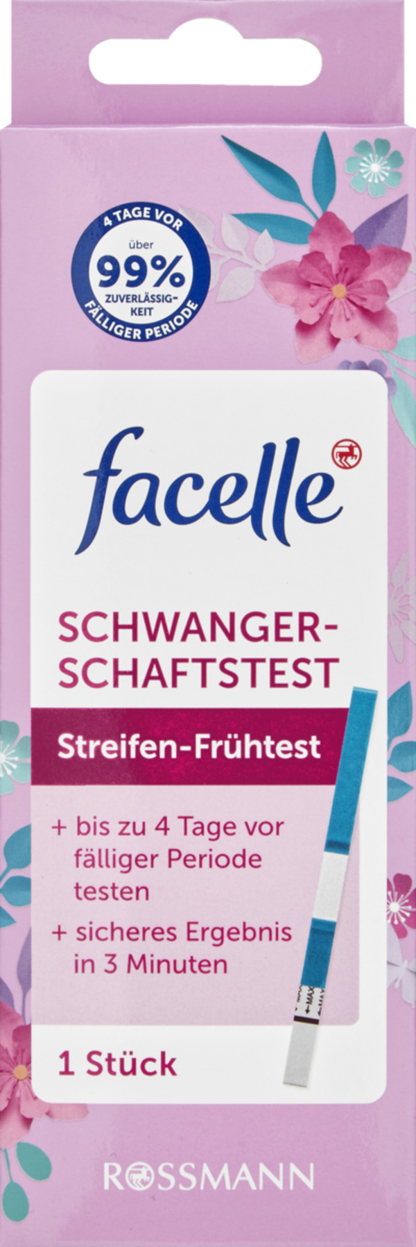 Bild 1 von facelle Schwangerschaftstest Streifen-Frühtest