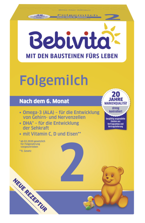 Bild 1 von Bebivita Folgemilch 2 ab dem 6. Monat