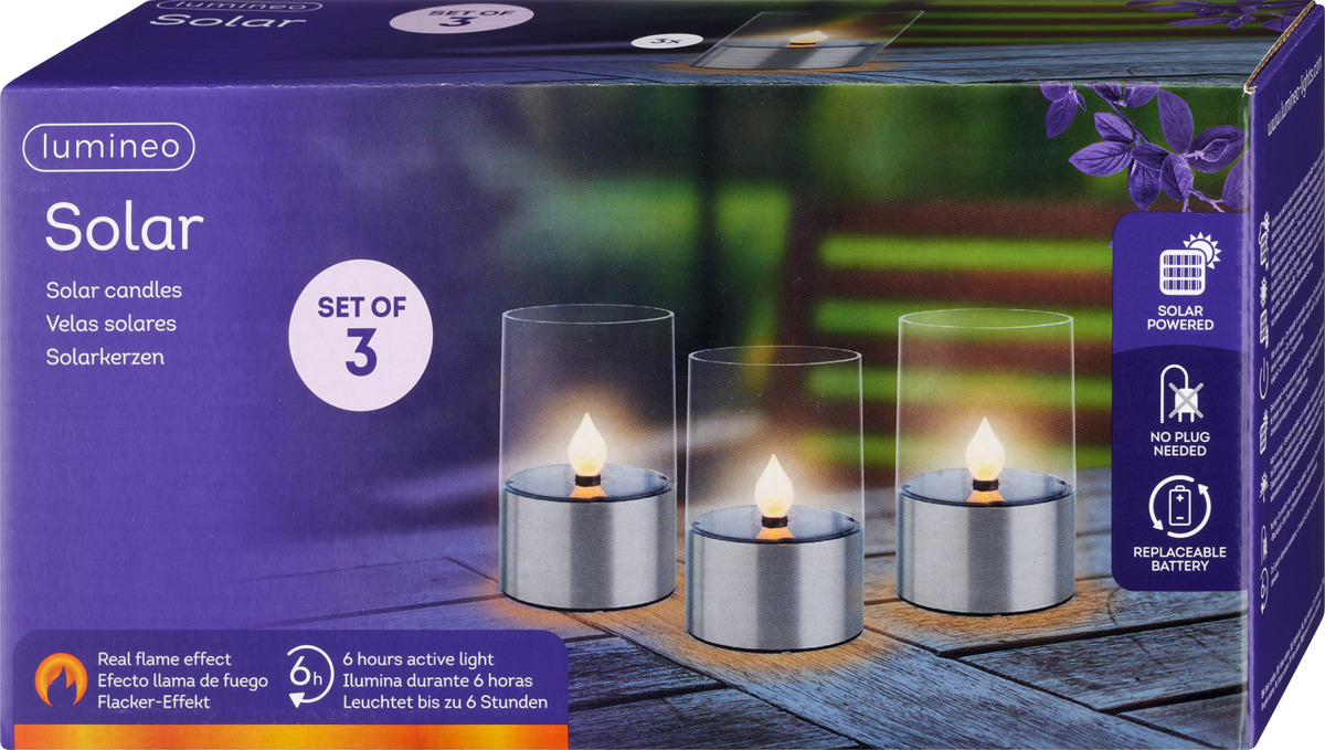 Bild 1 von Dekorieren & Einrichten Solarkerzen, Edelstahlboden