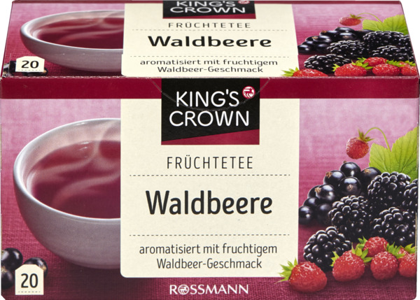 Bild 1 von KING'S CROWN Früchtetee Waldbeere