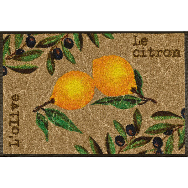 Bild 1 von Esposa Fußmatte 50/75 cm zitronen multicolor, beige , LE Citron , Textil , 50x75 cm , rutschfest, für Fußbodenheizung geeignet , 004336021989