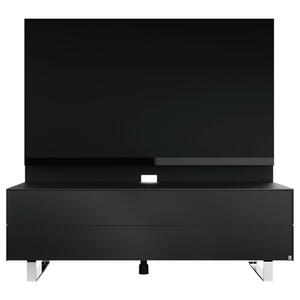 Musterring Tv-element schwarz , Media-Smart -Mr- , Holzwerkstoff , 2 Fächer , 125.5x53.5x57 cm , verchromt,satiniert , 002341002411