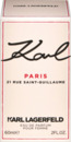 Bild 2 von Karl Lagerfeld Paris, 21 Rue Saint Guillaume EdP, 60ml