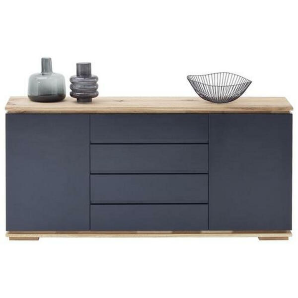 Bild 1 von XXXLutz Sideboard asteiche, eiche massiv schwarz, eichefarben , Chiaro , Holzwerkstoff , 2 Fächer , 4 Schubladen , 172x81x40 cm , Hochglanz, geölt, lackiert,Echtholz, Nachbildung , Beimöbel erhäl