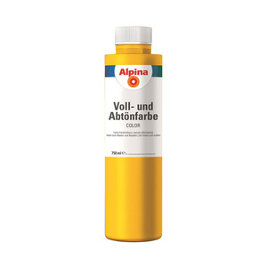 Alpina Color Voll- und Abtönfarbe 'Lucky Yellow' seidenmatt 750 ml