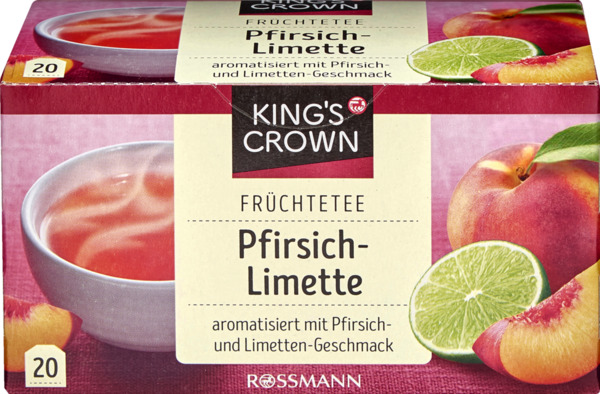 Bild 1 von King's Crown Früchtetee Pfirsich-Limette