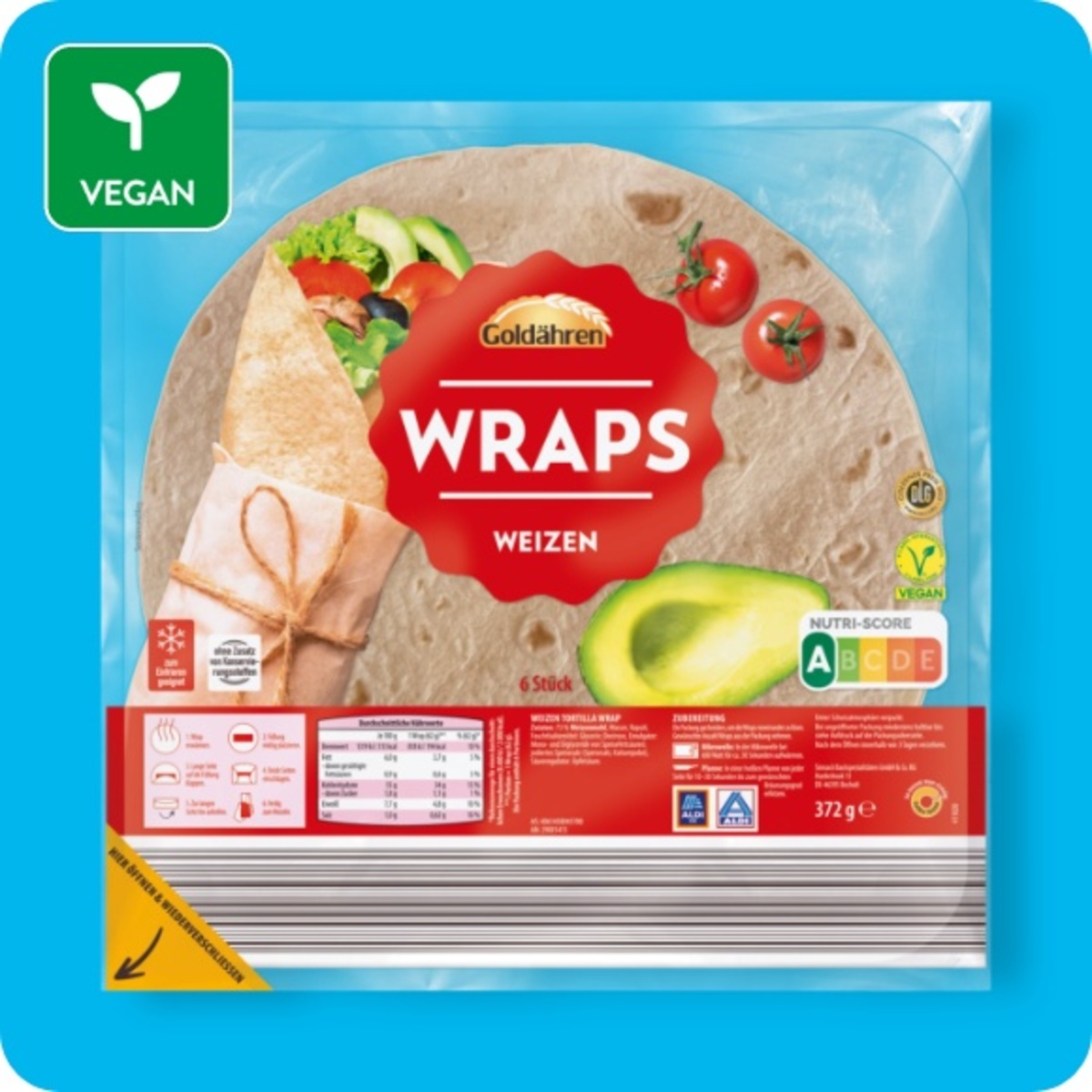 Bild 1 von GOLDÄHREN Wraps, Weizen oder Mehrkorn