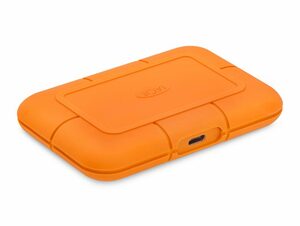 LaCie Rugged SSD, 2 TB externe SSD, USB-C, bis zu 950 MB/s, orange