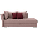 Bild 1 von Livetastic Liege webstoff rosa, dunkelrot , Coma , Textil , Uni , 4-Sitzer , 220x93x100 cm , Webstoff , seitenverkehrt erhältlich, Schlafen auf Sitzhöhe , 001574000510