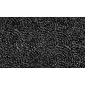 Esposa Fußmatte 45/75 cm wellen dunkelgrau , Dune Waves , Textil , 45x75 cm , rutschfest, für Fußbodenheizung geeignet , 004336024651
