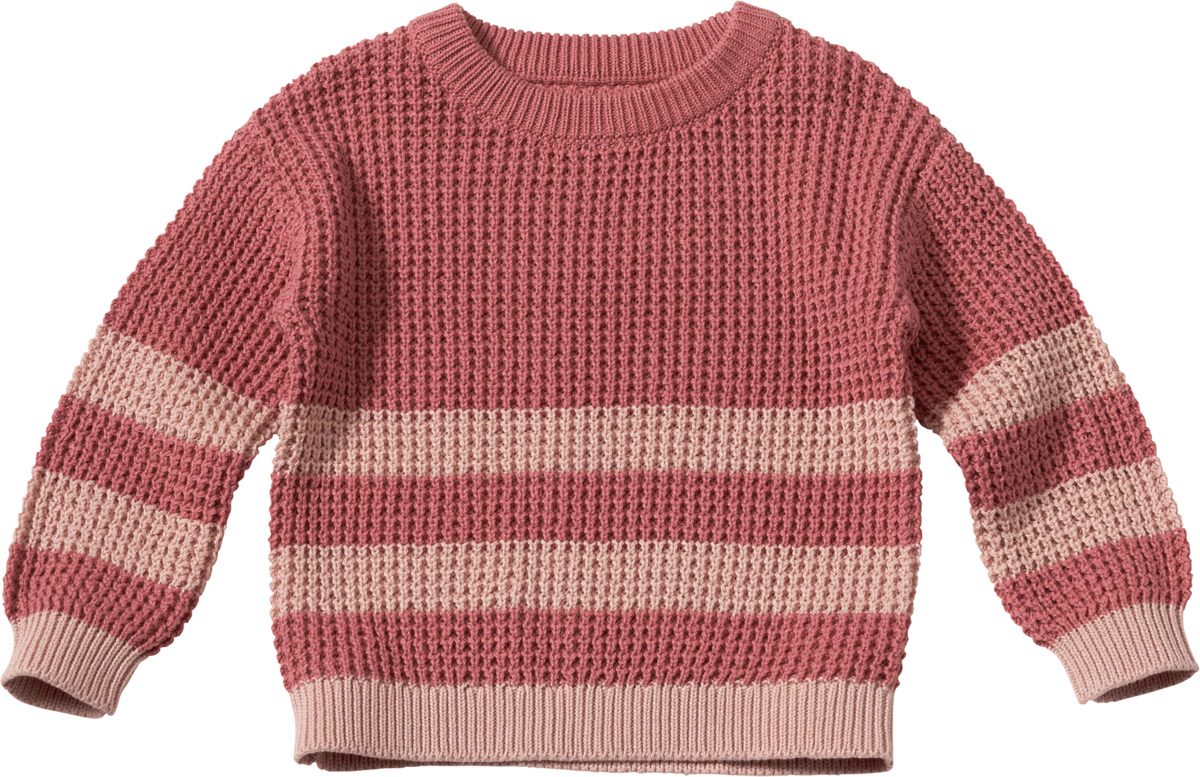 Bild 1 von ALANA Pullover aus Strick mit Blockringeln, rosa, Gr. 98