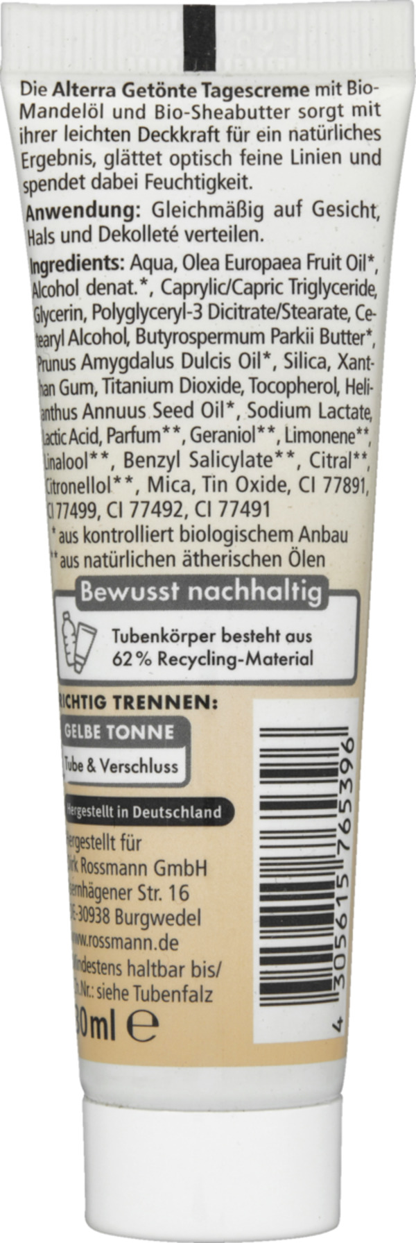 Bild 2 von Alterra Getönte Tagescreme 01 Light