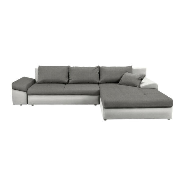 Bild 1 von Carryhome Ecksofa grau, beige webstoff , Bono , Textil , 5-Sitzer , Webstoff , Stoffauswahl, Schlafen auf Sitzhöhe, Rücken echt , 000553002730