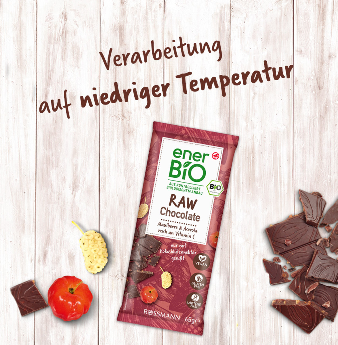 Bild 4 von enerBiO RAW Chocolate Maulbeere & Acerola