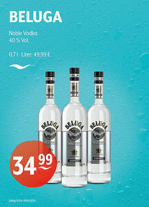 BELUGA Noble Vodka
40 % Vol.