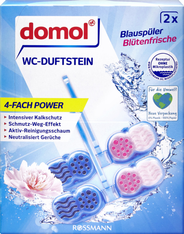 Bild 1 von domol WC-Duftstein Blauspüler Blütenfrische