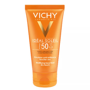 Vichy Idéal Soleil mattierendes Sonnen-Fluid für Gesicht LSF 50 50 ml