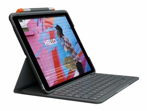 Logitech Slim Folio, Tastatur-Case für iPad 10,2" (2019), Bluetooth, graphit