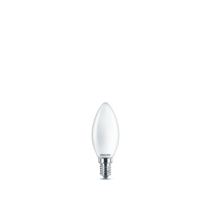 Philips LED Lampe Kerzenform 4,3 W E14 kaltweiß 470 lm matt