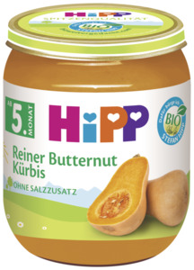 HiPP Bio Butternut Kürbis, nach dem 4. Monat