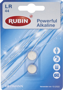 RUBIN Batterie ALkaline LR 44