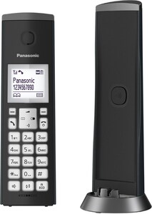 KX-TGK220GM Schnurlostelefon mit Anrufbeantworter mattschwarz
