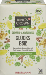 King's Crown Bio Gewürz- & Kräutertee Glücksbote
