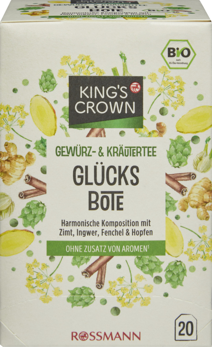 Bild 1 von King's Crown Bio Gewürz- & Kräutertee Glücksbote
