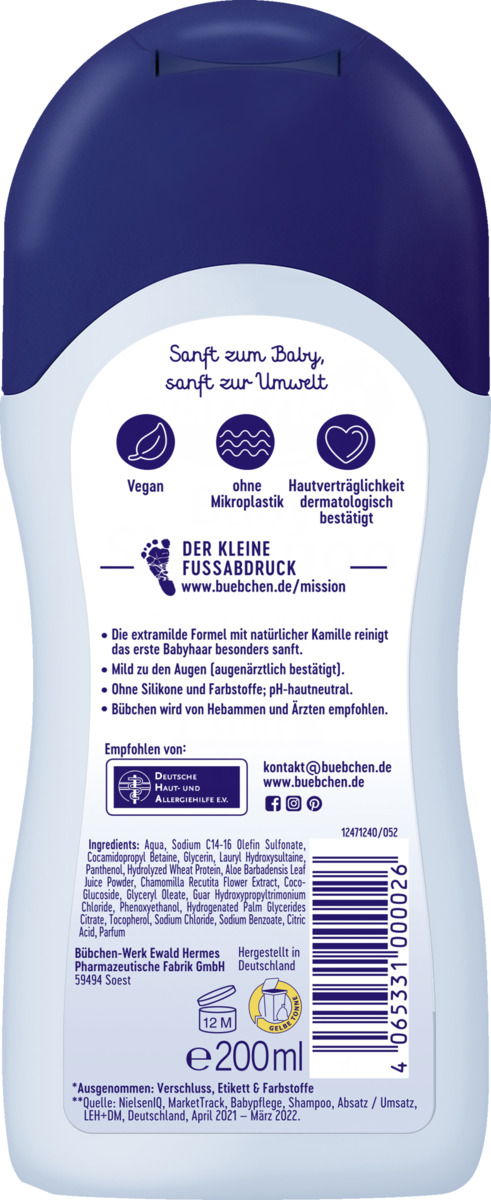 Bild 2 von Bübchen Baby Shampoo