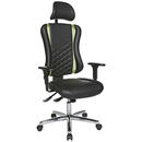 Bild 1 von Dieter Knoll Drehstuhl lederlook grün, schwarz , Gaming Chair 20 , Metall , 47.5x99-127x44 cm , verchromt,Lederlook , inklusive Armlehnen , 001319008402