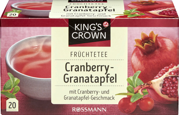 Bild 1 von King's Crown Früchtetee Cranberry-Granatapfel