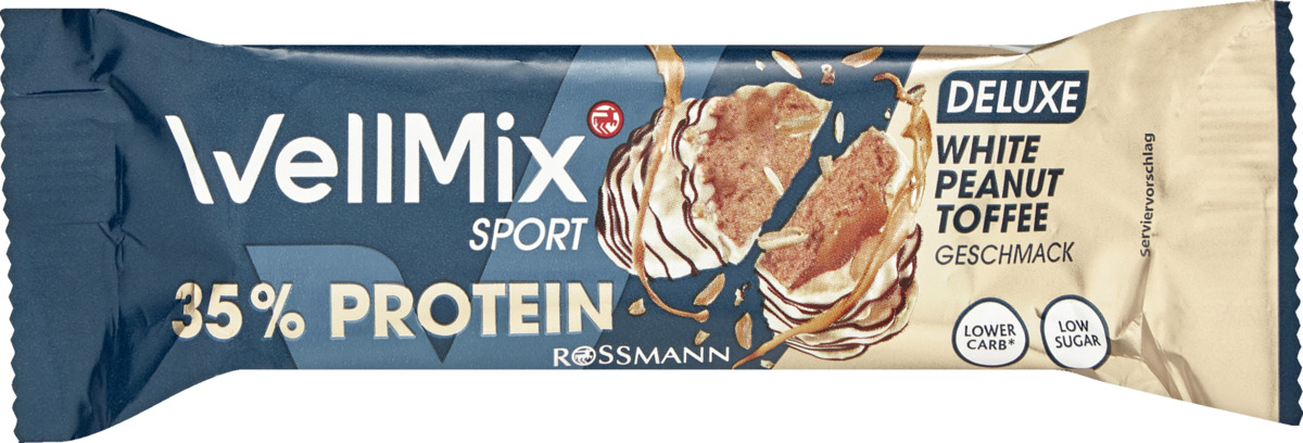 Bild 1 von WellMix Riegel Deluxe White Peanut Toffee