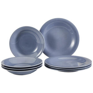 Villeroy & Boch Fine china tafelservice 8-teilig , 19-5280-8717 , Blau , Keramik , Uni , 27x14x27 cm , glänzend , 003407044904