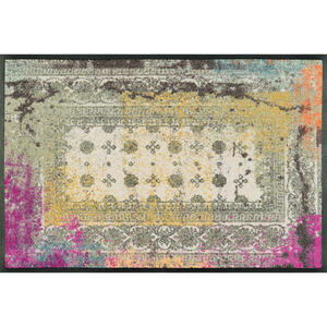 Esposa Fußmatte 50/75 cm graphik multicolor , Taza Pink 019452 , Textil , 50x75 cm , rutschfest, für Fußbodenheizung geeignet , 004336018489