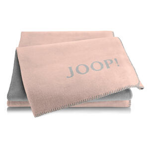 Joop! Wohndecke 150/200 cm graphitfarben, rosa , Joop! Uni- Doubleface , Textil , Uni , 150x200 cm , Webstoff , Kettelrand , 004219001719