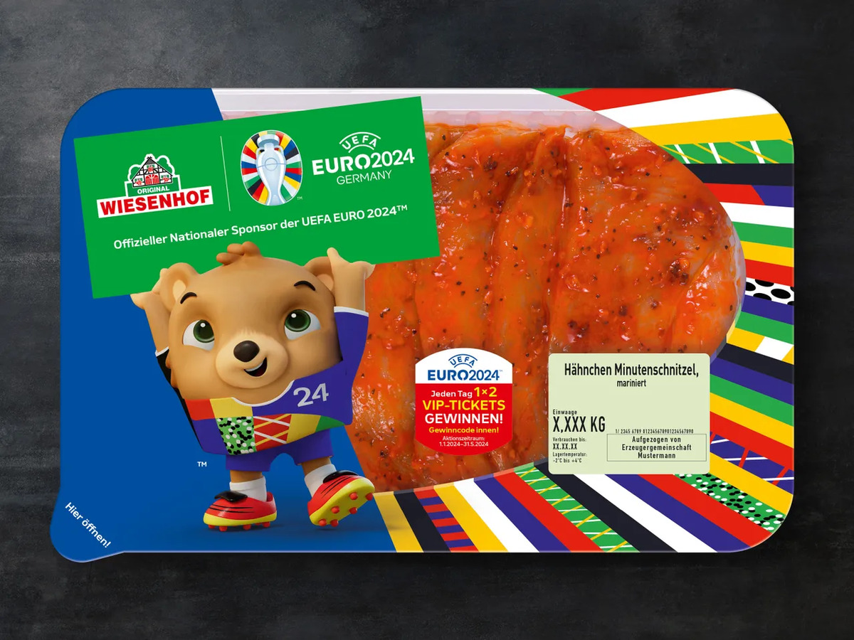 Bild 1 von Wiesenhof Hähnchen-Minutenschnitzel, 
         800 g