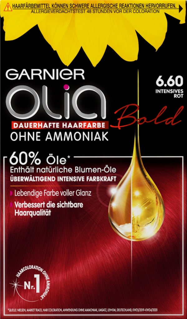 Bild 1 von Garnier Olia Dauerhafte Haarfarbe 6.60 Intensives Rot