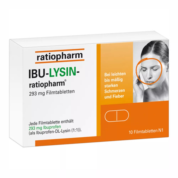 Bild 1 von Ibu-lysin-ratiopharm 293 mg Filmtablette 10 St