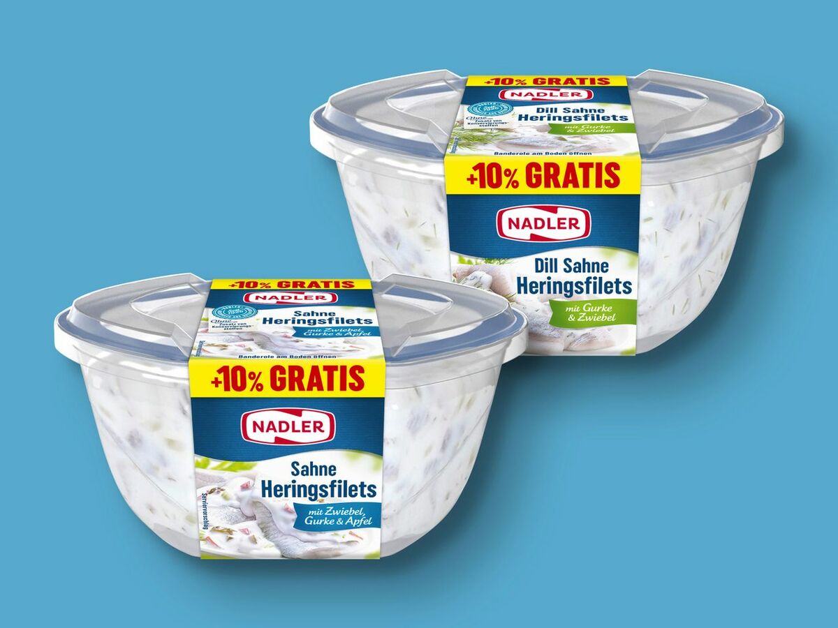 Bild 1 von Nadler Sahne Heringsfilets, 
         440 g