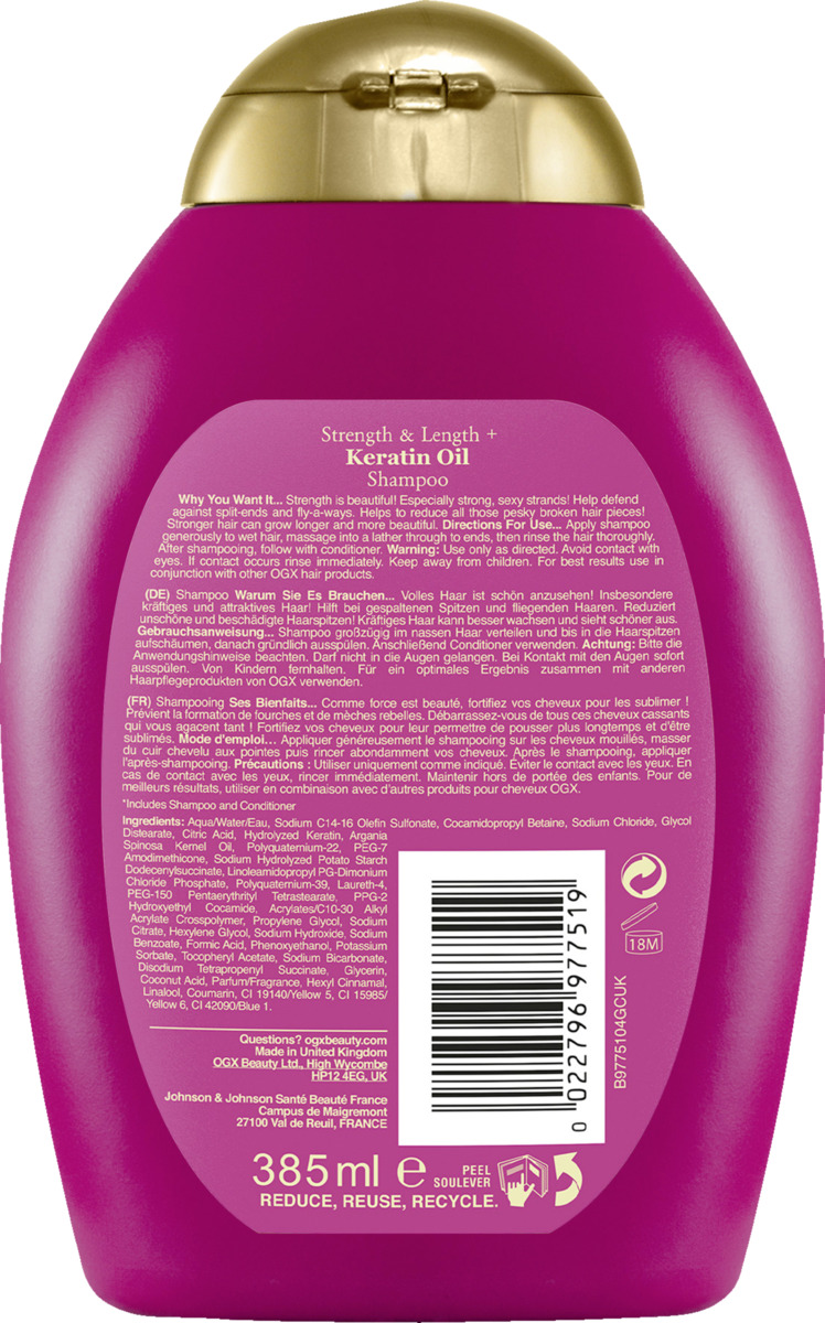 Bild 2 von ogx Anti-breakage keratin oil Shampoo
