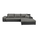 Bild 1 von Carryhome Ecksofa grau, dunkelgrau webstoff , Bono , Textil , 5-Sitzer , Webstoff , Stoffauswahl, Schlafen auf Sitzhöhe, Rücken echt , 000553002728