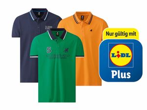 LIVERGY x U.S. Grand Polo Herren Poloshirt „Slim Fit“, 
         Stück