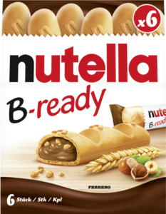 Ferrero Nutella Waffeln mit Nuss-Nugat-Creme und Weizencrisp
