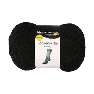 Schachenmayr Sockenwolle SMX 100 g schwarz