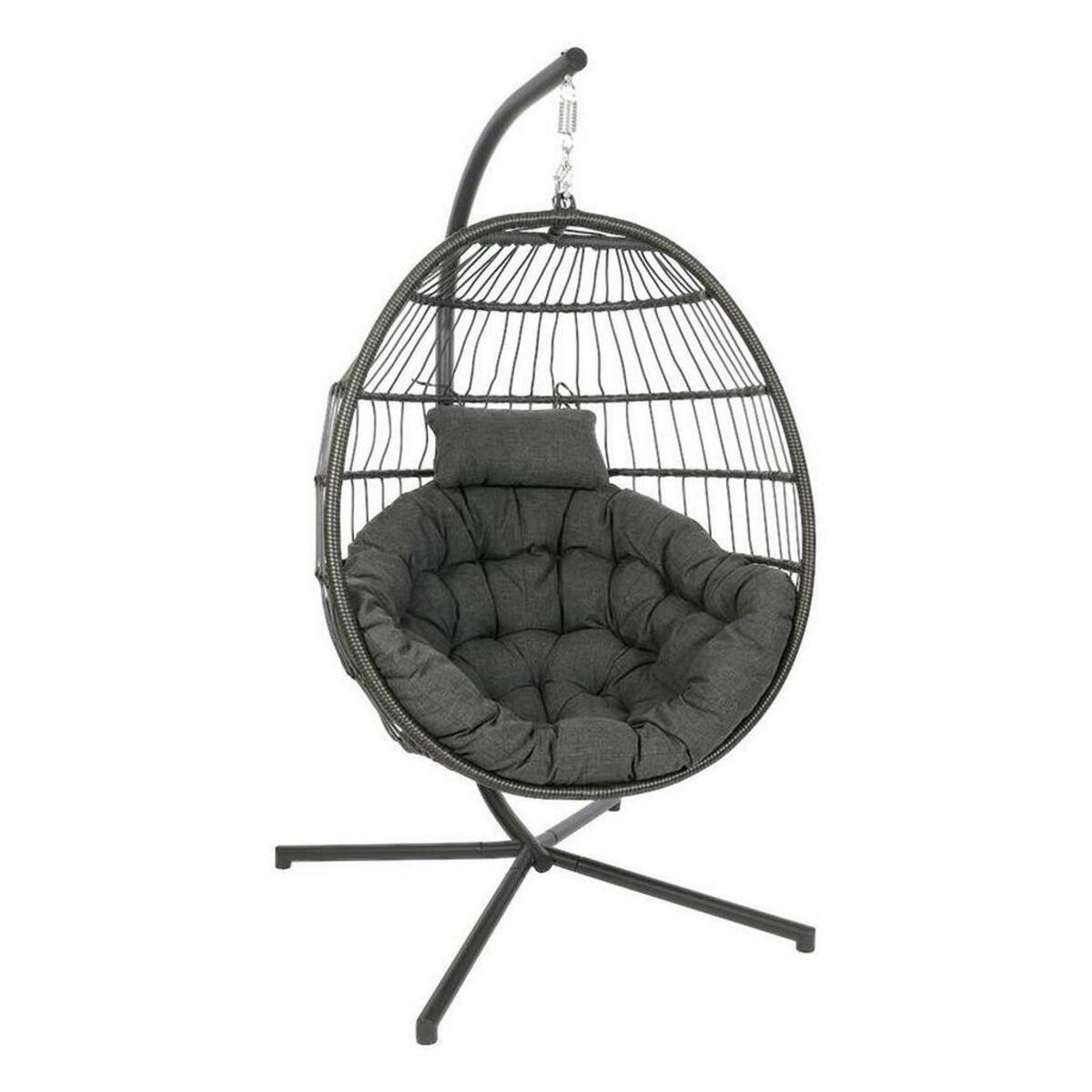 Bild 1 von XXXLutz Hängesessel , Folt Meran , Anthrazit, Grau , Metall, Kunststoff, Textil , 106x127x68 cm , pulverbeschichtet,pulverbeschichtet,gesteppt,gesteppt,gesteppt , 001152001009