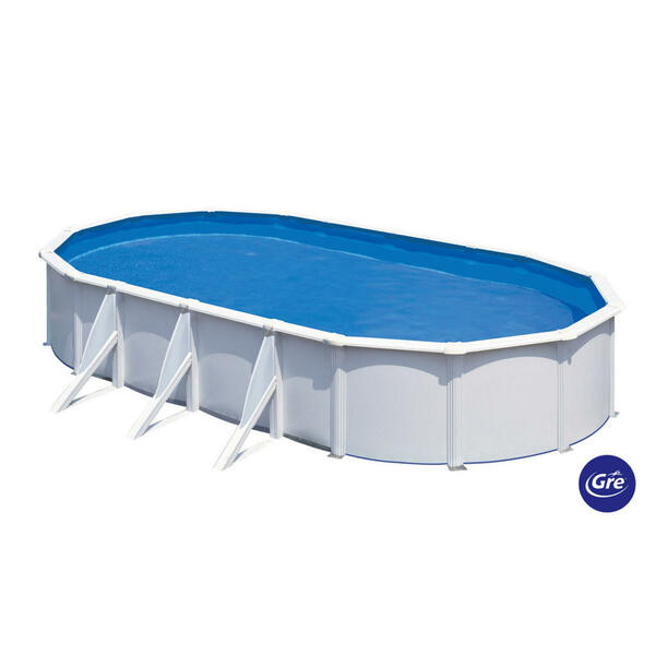 Bild 1 von Gre Pool-Set 2024, Weiß, Metall, 375x120x730 cm, Freizeit, Pools und Wasserspaß, Pools, Aufstellpools